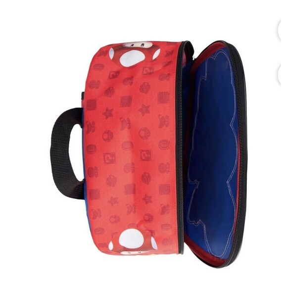 NEW Super Mario Bros Backpack 17” It's-a me Kids Nintendo Blue Red And Blue … - Picture 4 of 9